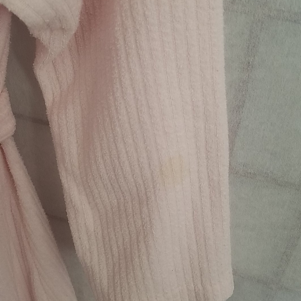 Pink floor-length bath robe. Kids size 10-12. - Picture 5 of 6